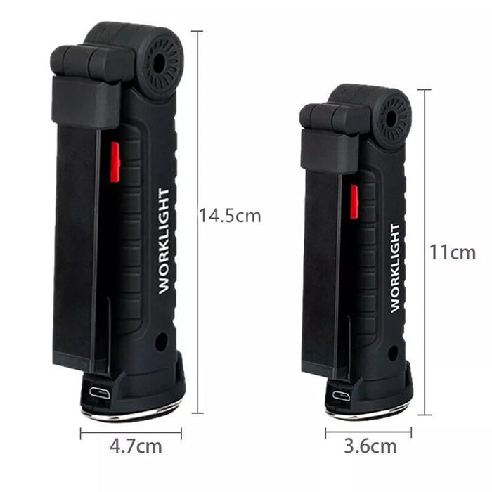 Hangable Versatile Rechargeable COB LED Work Light with Magnetic Base