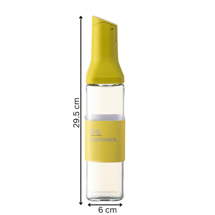 Oil Dispenser Bottle for Kitchen Auto Flip Dispenser Glass Cruet