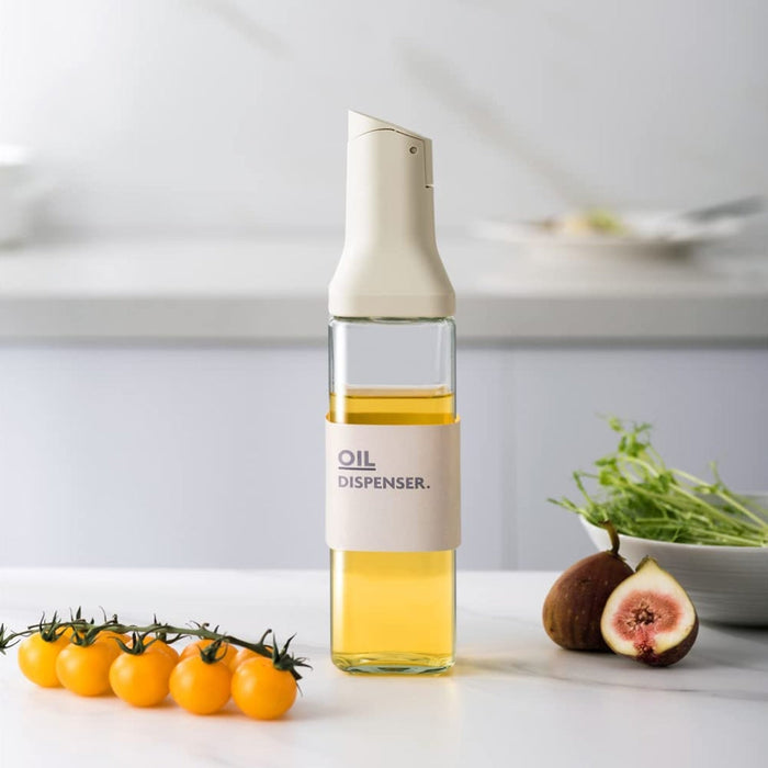 Oil Dispenser Bottle for Kitchen Auto Flip Dispenser Glass Cruet
