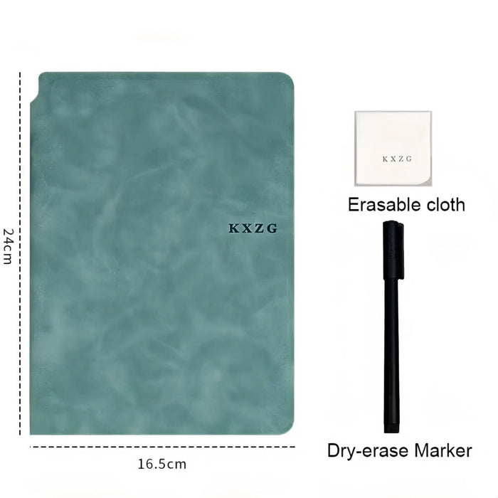 Reusable Whiteboard Notebook Set with Pen, Cloth, and Planner_6