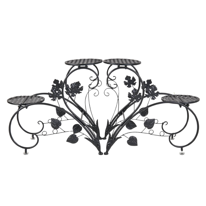 2 PCS Heart-shape Metal Plant Stand Flower Pot
