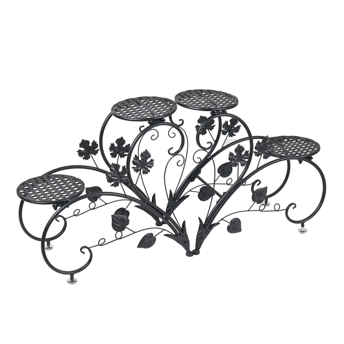 2 PCS Heart-shape Metal Plant Stand Flower Pot
