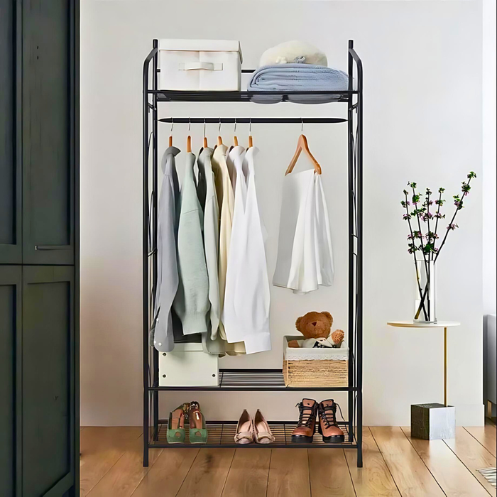 Heavy Duty Coat Clothes Rack Hanger Metal Garment Organizer