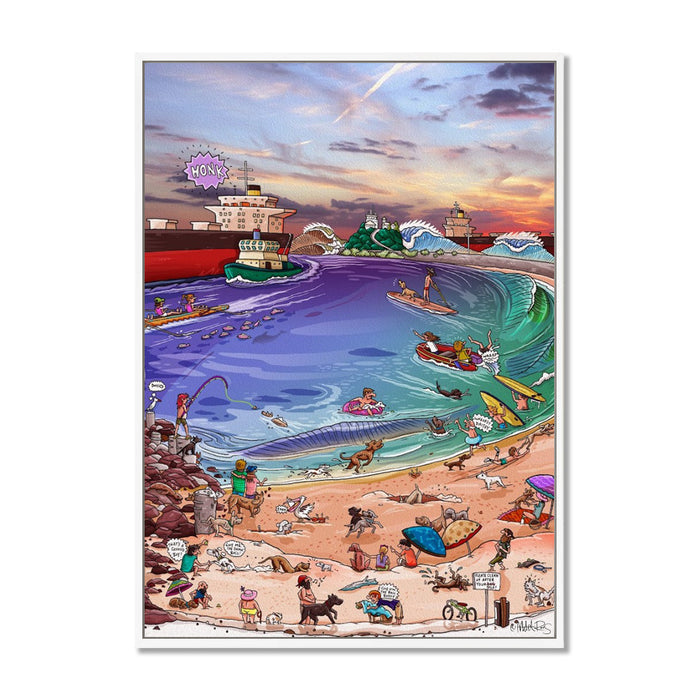 Canvas Print / A1 (594 x 841mm) Most Popular Size / White