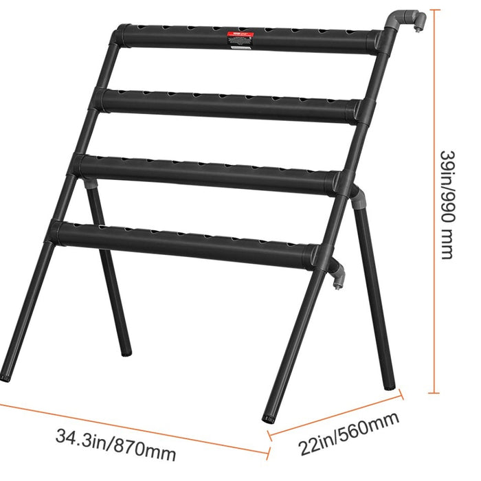 Hydroponics Growing System PVC Pipes Hydroponic Grow Kit with Water Timer Baskets and Sponges