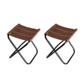 HYPERANNGER 2 Pack Aluminum Alloy Camping Folding Stool with Storage Bag