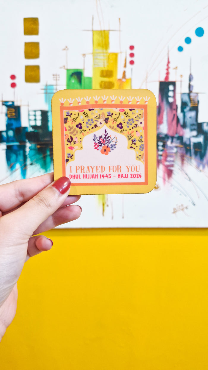 I Prayed for You Hajj Giveaway Coasters (5 pieces)