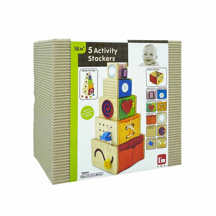 I'm Toy 5 Piece Educational Activity Stacker Set for Toddlers