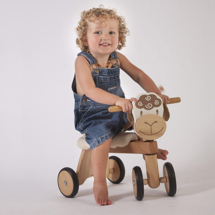 I'm Toy Paddie Rider Lambie Soft Ride On Lamb Toy for Toddlers and Kids