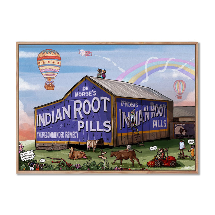 Canvas Print / A1 (594 x 841mm) Most Popular Size / Oak