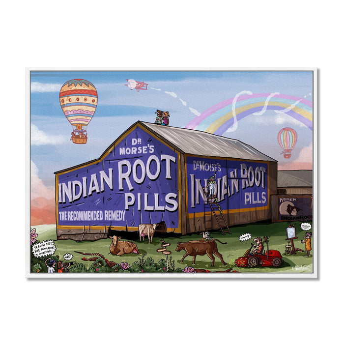 Canvas Print / A1 (594 x 841mm) Most Popular Size / White