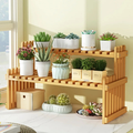 Indoor Plants Holder Wood Shelf Pot Organizer