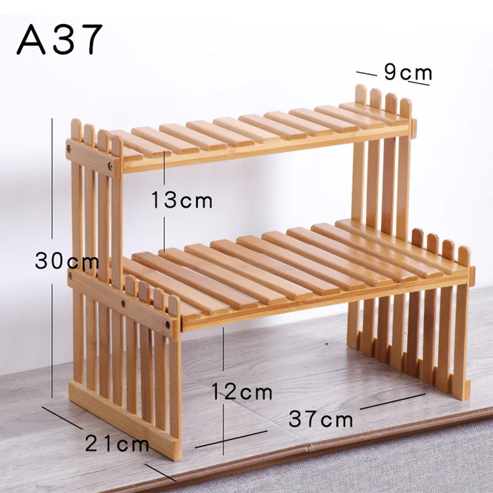 Indoor Plants Holder Wood Shelf Pot Organizer
