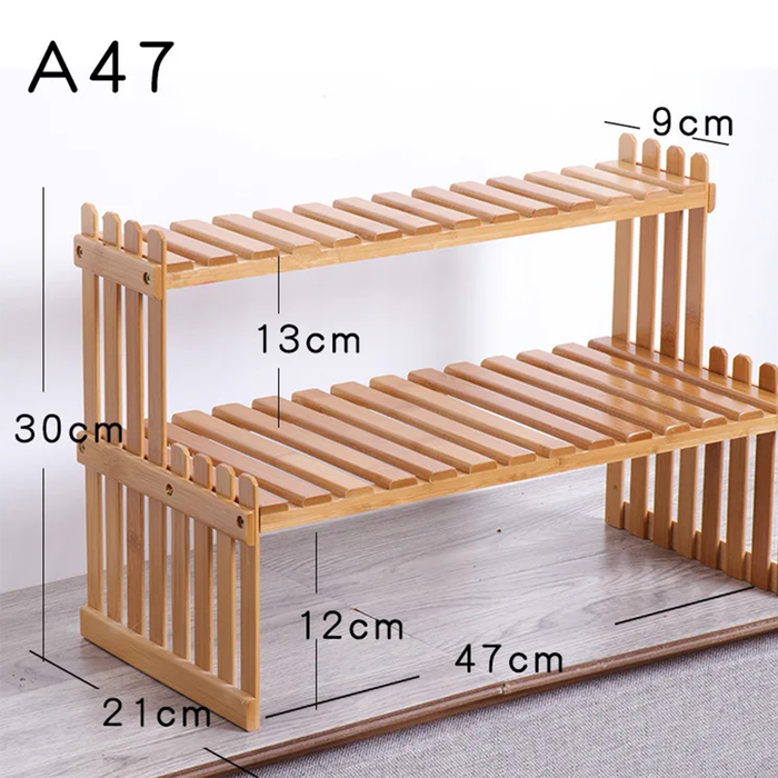 Indoor Plants Holder Wood Shelf Pot Organizer