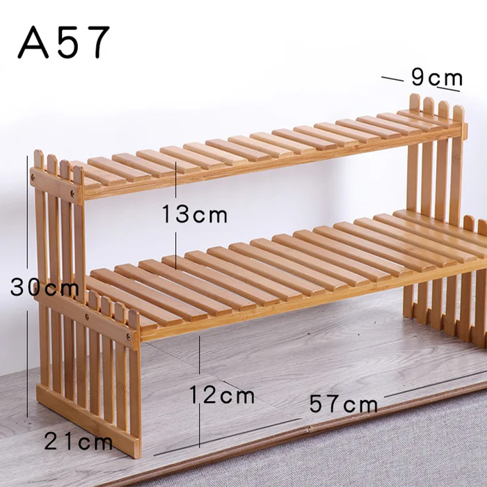 Indoor Plants Holder Wood Shelf Pot Organizer