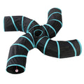 Pet Foldable Funny Exercise 4-Way Tunnel Play Toy
