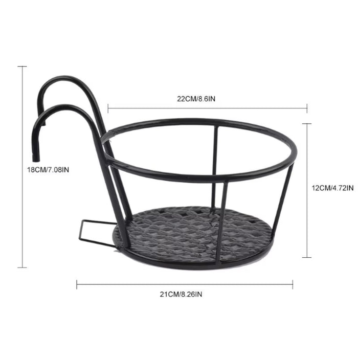 Iron Art Hanging Baskets Flower Pot Balcony Hanging Plant