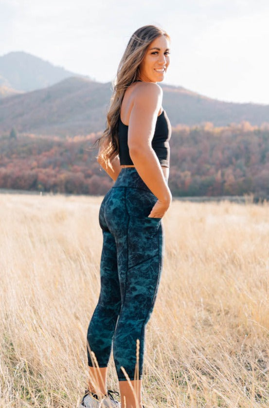 Jade Marble Leggings