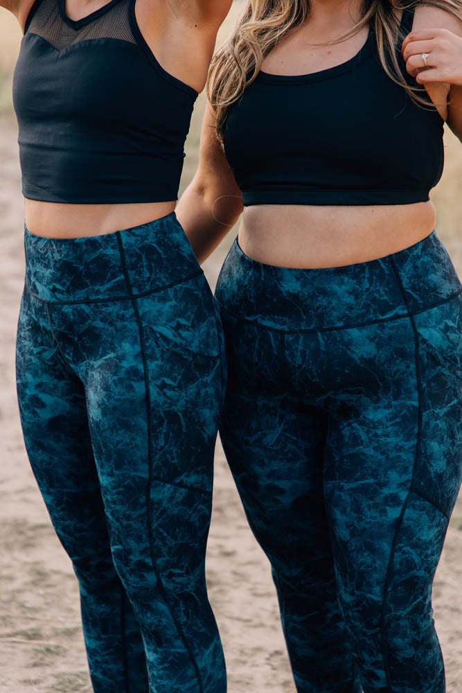 Jade Marble Leggings