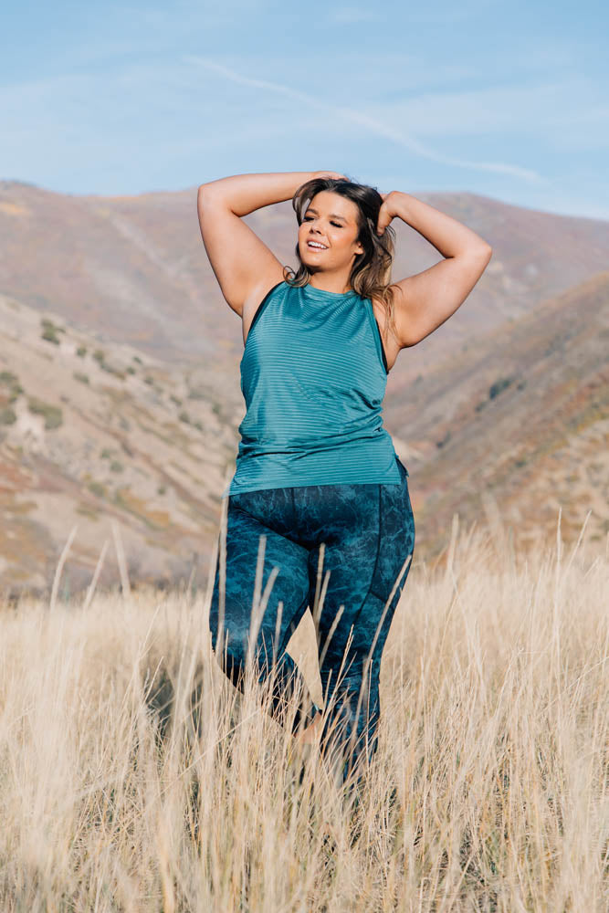 Jade Marble Leggings
