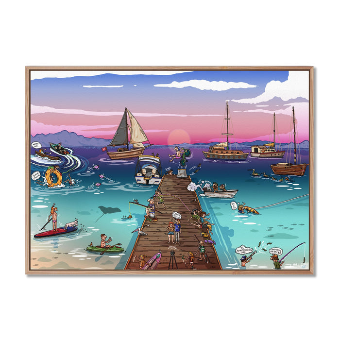 Canvas Print / A1 (594 x 841mm) Most Popular Size / Oak