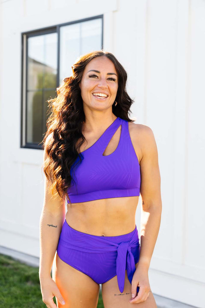 Keyhole One Shoulder Bikini Top - Gym to Swim