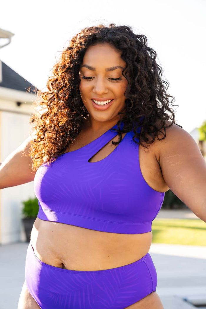 Keyhole One Shoulder Bikini Top - Gym to Swim