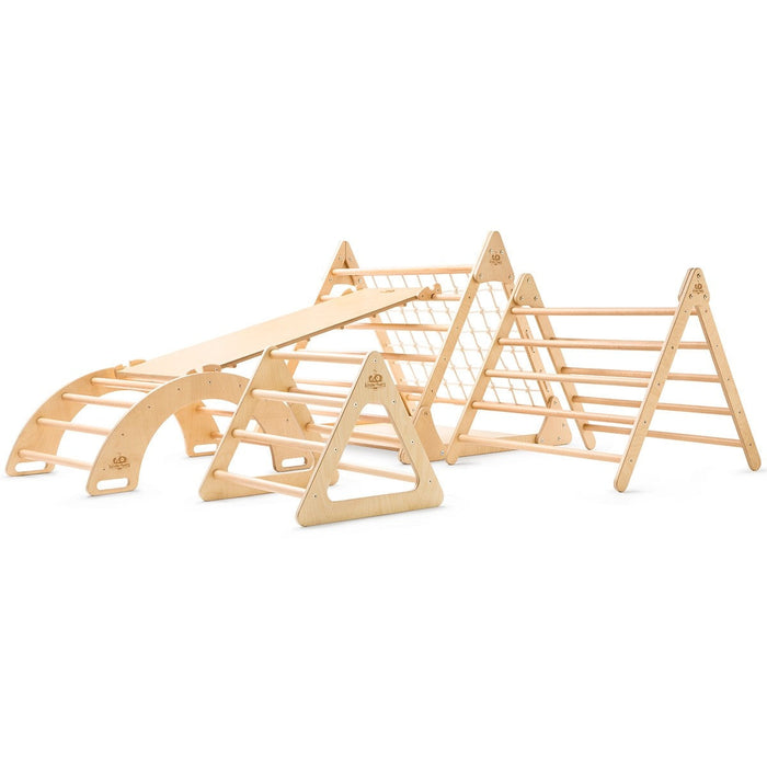 Kinderfeets Pikler Ramp & Slide Reversible Wooden Climbing Accessory for Toddlers