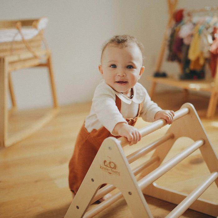 Kinderfeets Pikler Small Triangle Wooden Climber for Toddlers