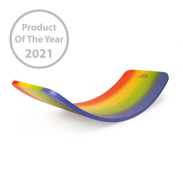 Kinderfeets Rainbow Kinderboard Colourful Wooden Balance Board for Kids