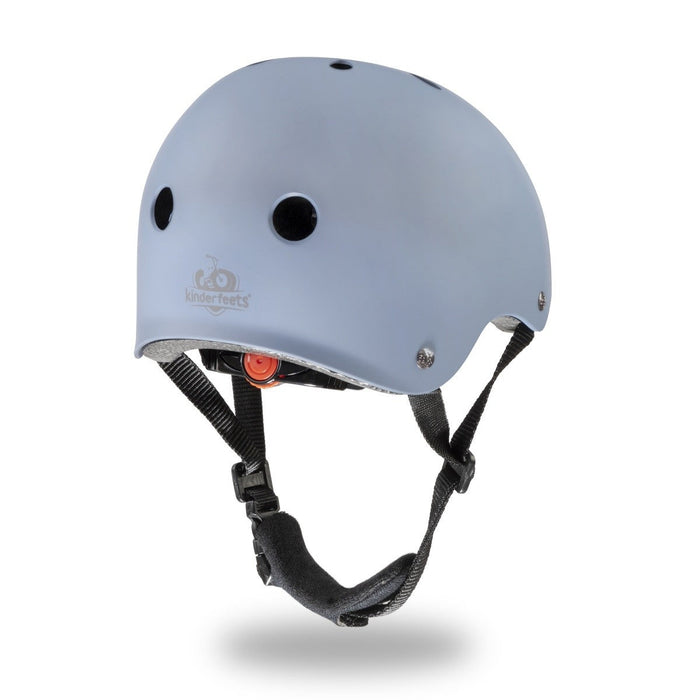 Kinderfeets Toddler Bike Helmet Matte Slate Blue Adjustable Safety Helmet