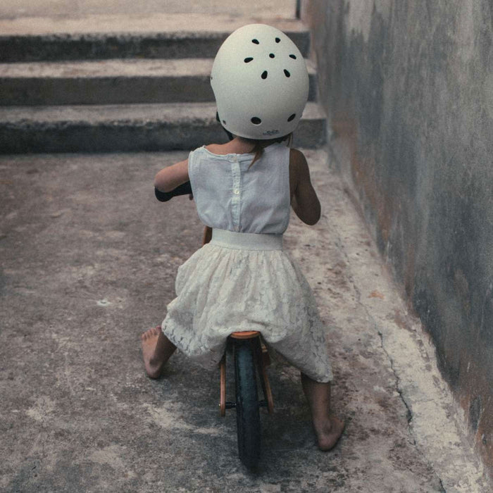 Kinderfeets Toddler Bike Safety Helmet for Kids Matte White