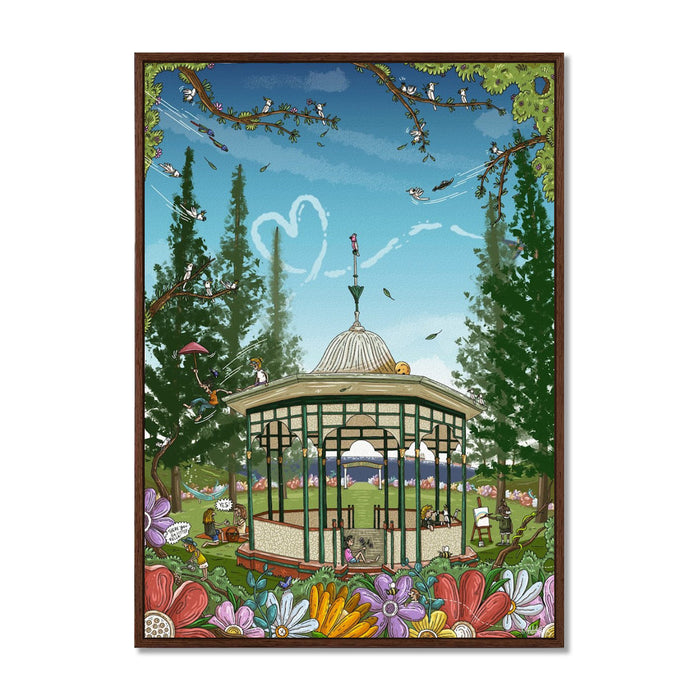 Canvas Print / A1 (594 x 841mm) Most Popular size / Walnut
