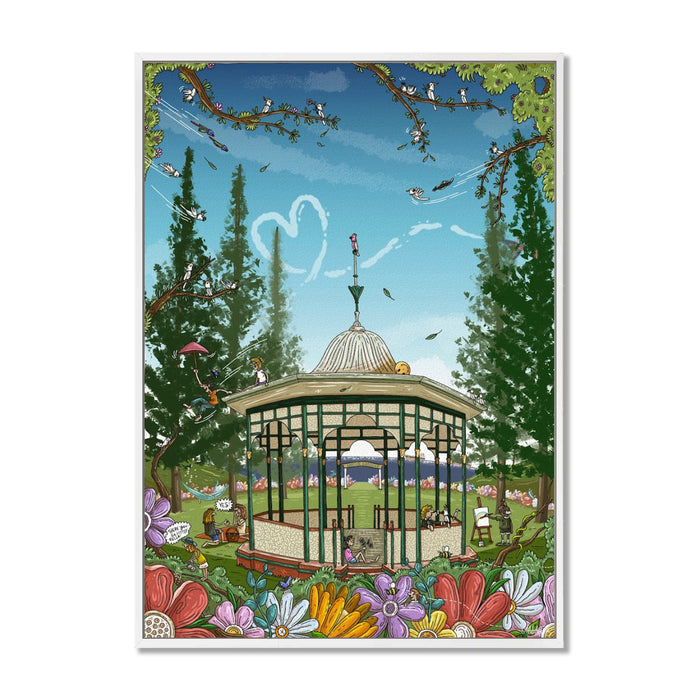 Canvas Print / A1 (594 x 841mm) Most Popular size / White