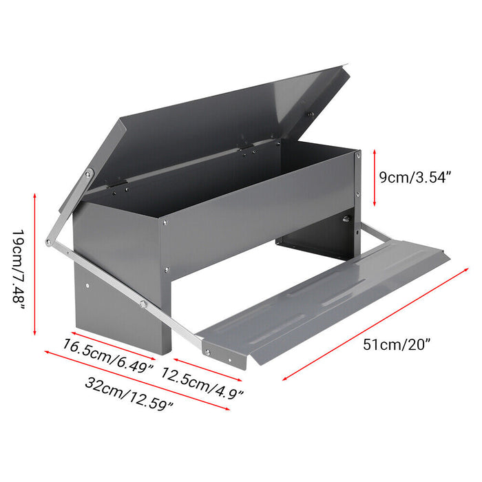 Heavy Large 5KG Treadle Automatic Farm Poultry Feeder Kit