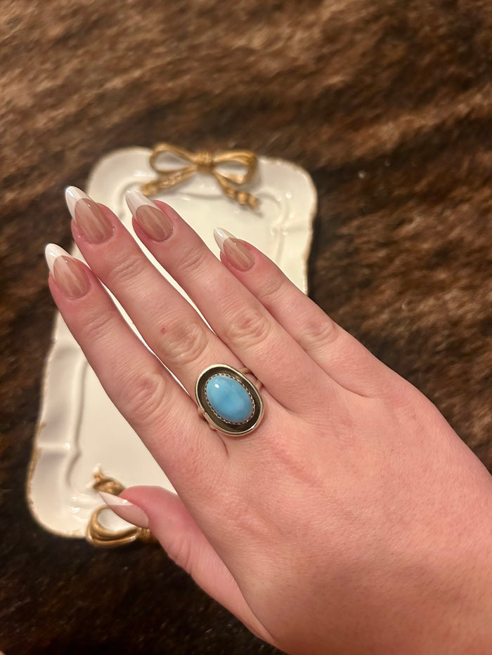 Larimar Ring Size 8
