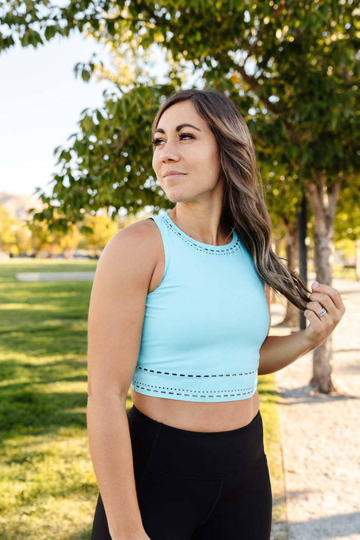 Crystal Blue / XS / Crop