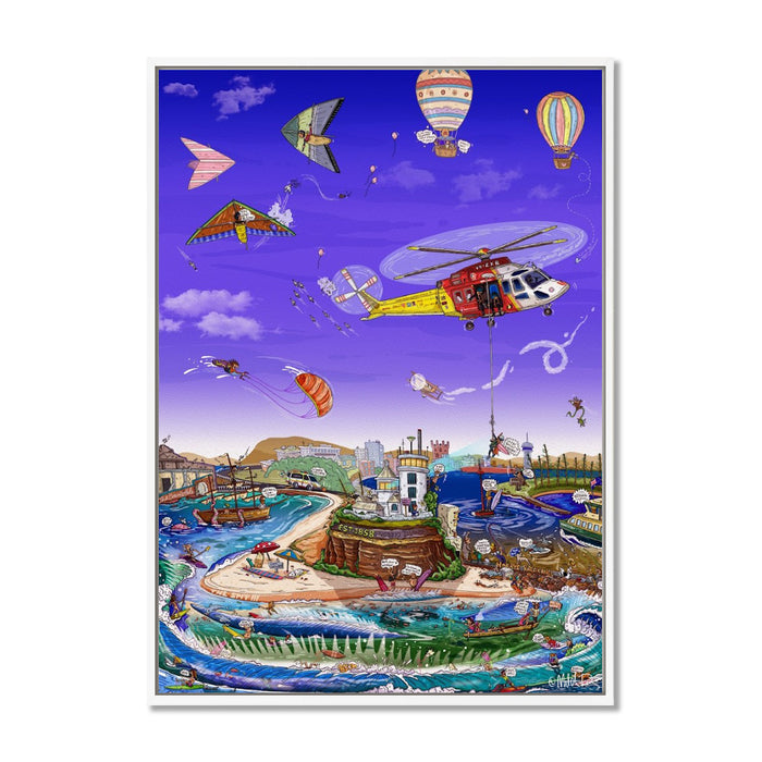 Canvas Print / A1 (594 x 841mm) Most Popular Size / White