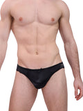 men's black satin and lace panty - XDress