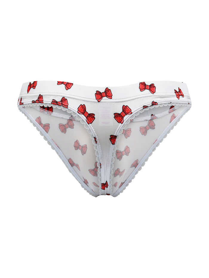 Luxe Satin Modern Thong