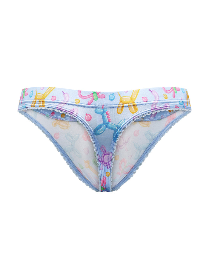 Colorful men's underwear with a pattern on a white background