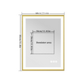 Luxurious LED Bathroom Mirror with Gold Frame