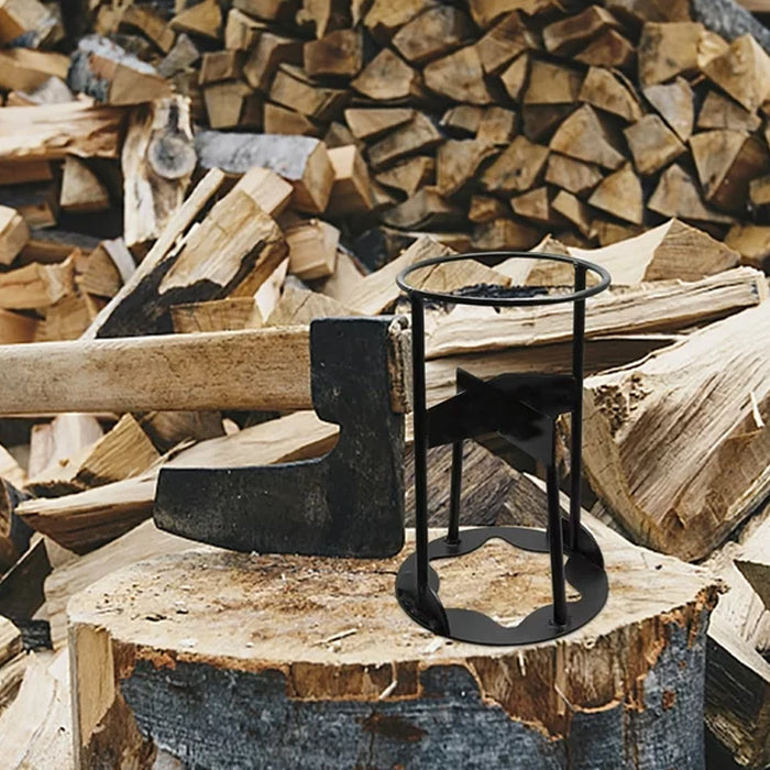 Durable Manual Firewood Splitter Heavy Duty Manganese Steel Log Holder