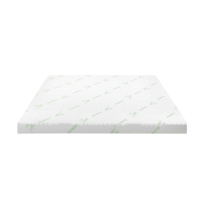 Memory Foam Mattress Topper 7-Zone Gel BAMBOO COVER 5cm