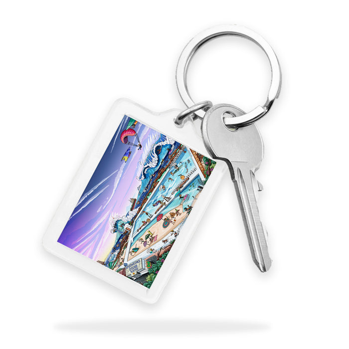 Merewether Ocean Baths Keyring