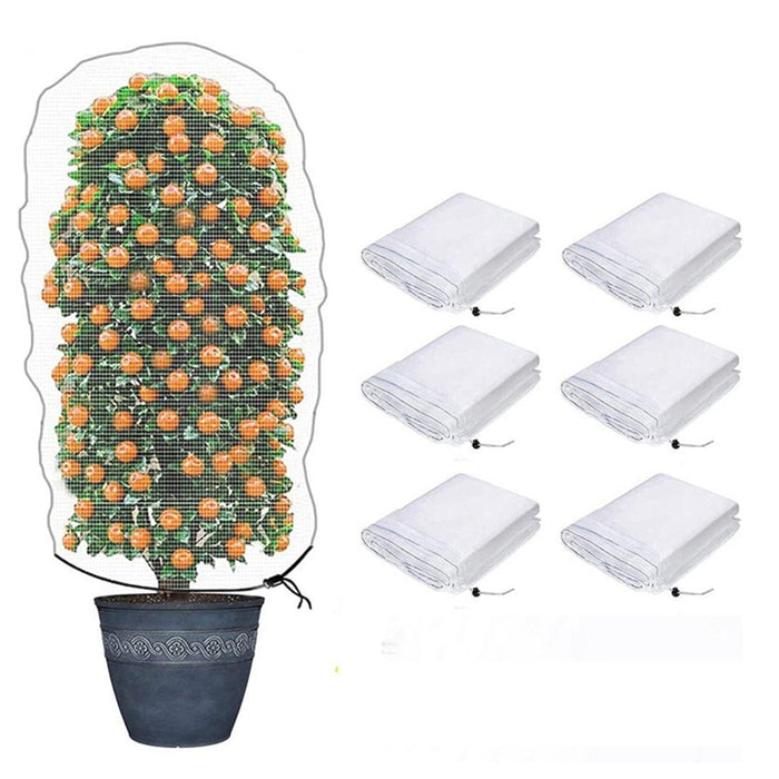 Reusable Plant Fruit Protect Drawstring Net Bag Mesh Insect Pest Barrier