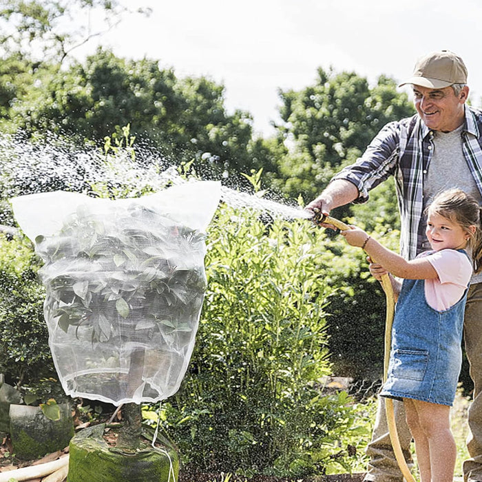Reusable Plant Fruit Protect Drawstring Net Bag Mesh Insect Pest Barrier