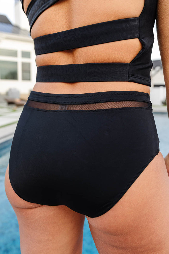Mesh Mid-Rise Bottoms - Swim
