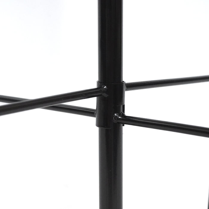LUMIRO 2 Pack Double Shepherds Metal Hooks Garden Pole for Outdoor