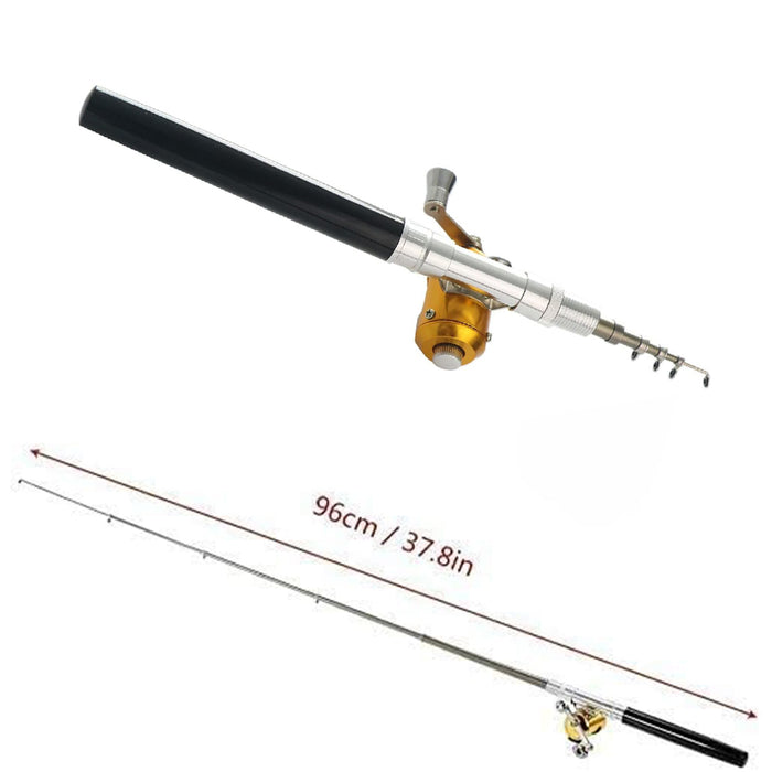 Mini Portable Pocket Pen Telescopic Fishing Rod Kit